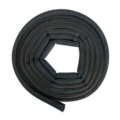 Уплотнитель для окон и дверей 12х10 мм 6 м (3+3 м) D профиль самоклеящийся черный - фото 2