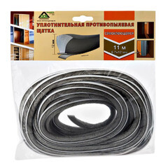 Щетка щелевая для дверей-купе 6,7х12 мм 11 м самоклеящаяся - фото 2