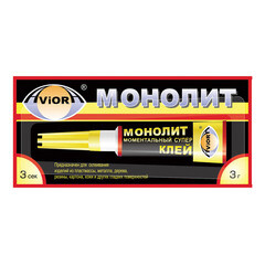 Клей моментальный Монолит AVIORA 3г 600181