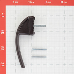 Ручка оконная коричневая металл Internika Весна - фото 2