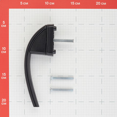 Ручка оконная черная металл Internika Весна - фото 2
