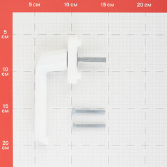 Ручка оконная белая металл Internika Мечта - фото 3