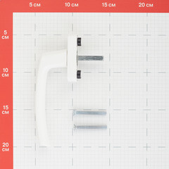 Ручка оконная белая металл Maco Harmony - фото 2