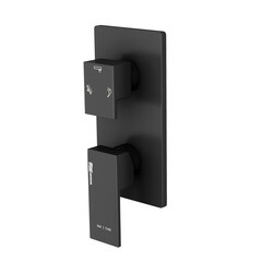 Смеситель для душа встраиваемый WasserKraft Abens однорычажный черный (2071)