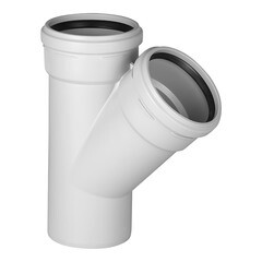 Изображение товара Тройник Pro Aqua Stilte Plus d110 мм 45° пластиковый шумопоглощающий для внутренней канализации