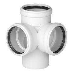 Изображение товара Крестовина Pro Aqua Stilte Plus d110х110х110 мм 87,5° пластиковая шумопоглощающая двухплоскостная для внутренней канализации