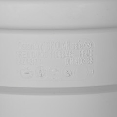 Тройник Ostendorf SKEA d110х58 мм 45° пластиковый бесшумный для внутренней канализации (335220) - фото 2