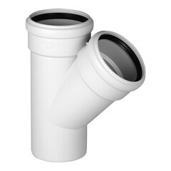 Изображение товара Тройник Ostendorf SKEA d110 мм 45° пластиковый бесшумный для внутренней канализации (335200)