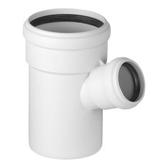 Изображение товара Тройник Ostendorf SKEA d110х58 мм 67° пластиковый бесшумный для внутренней канализации (335320)