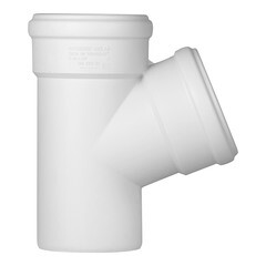 Тройник Ostendorf SKEA d110 мм 67° пластиковый бесшумный для внутренней канализации (335300) - фото 3