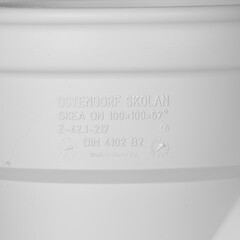 Тройник Ostendorf SKEA d110 мм 67° пластиковый бесшумный для внутренней канализации (335300) - фото 2