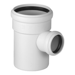 Тройник Ostendorf SKEA d110х58 мм 87° пластиковый бесшумный для внутренней канализации (335420) - фото 1