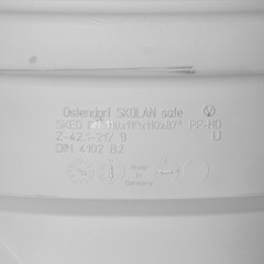 Крестовина Ostendorf SKED d110х110х110 мм 87° пластиковая бесшумная для внутренней канализации (335910) - фото 2