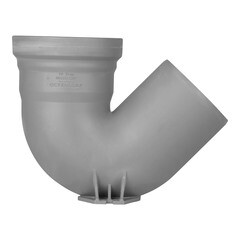 Сифон Ostendorf для напольного унитаза d110 мм 135° пластиковый для внутренней канализации (339960) - фото 3