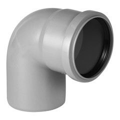 Изображение товара Отвод Ostendorf HTB d75 мм 87° пластиковый для внутренней канализации (113140)