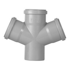Крестовина Ostendorf HTDA d75х75х75 мм 67° пластиковая для внутренней канализации (113900) - фото 2