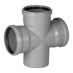 Крестовина Ostendorf HTDA d110х110х110 мм 87° пластиковая для внутренней канализации (115935) - фото 1