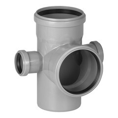 Крестовина Ostendorf HTEDLR d110х50х50х110 мм 87° пластиковая для внутренней канализации (115970) - фото 1