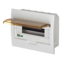 Щит распределительный встраиваемый Dekraft ЩРВ-П-12 пластиковый IP41 220х280х90 мм 12 модулей - фото 2