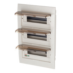 Щит распределительный встраиваемый Dekraft ЩРВ-П-36 пластиковый IP41 500х340х100 мм 36 модулей - фото 3