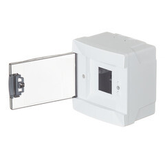 Щит распределительный навесной Makel ЩРН-П-4 пластиковый IP40 136х140х94 мм 4 модуля белый - фото 4