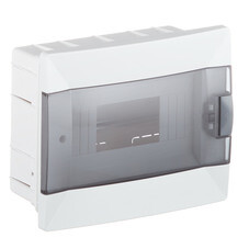 Щит распределительный встраиваемый Makel ЩРВ-П-8 пластиковый IP40 175х210х95 мм 8 модулей с DIN-рейкой и нулевой шиной