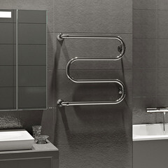 Полотенцесушитель водяной MyFrea М-1 600х500 мм м-образный хром - фото 3