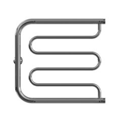 Полотенцесушитель водяной MyFrea ПМ-1 500х500 мм фокстрот с боковым подключением 500 мм с полкой хром - фото 4