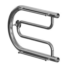 Полотенцесушитель водяной MyFrea ПЛ 320х600 мм фокстрот с боковым подключением 320 мм с полкой хром