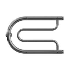 Полотенцесушитель водяной MyFrea ПЛ 320х600 мм фокстрот с боковым подключением 320 мм с полкой хром - фото 2