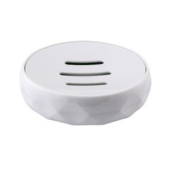 Мыльница настольная Swensa Grena белый, пластик SWP-7023WHT-04