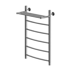 Полотенцесушитель водяной MyFrea MyLondon 800х500 мм лесенка с полкой хром - фото 1