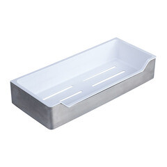 Полка для ванной Fixsen Нotel 320х57х136 мм металл белая/хром (FX-31003C)