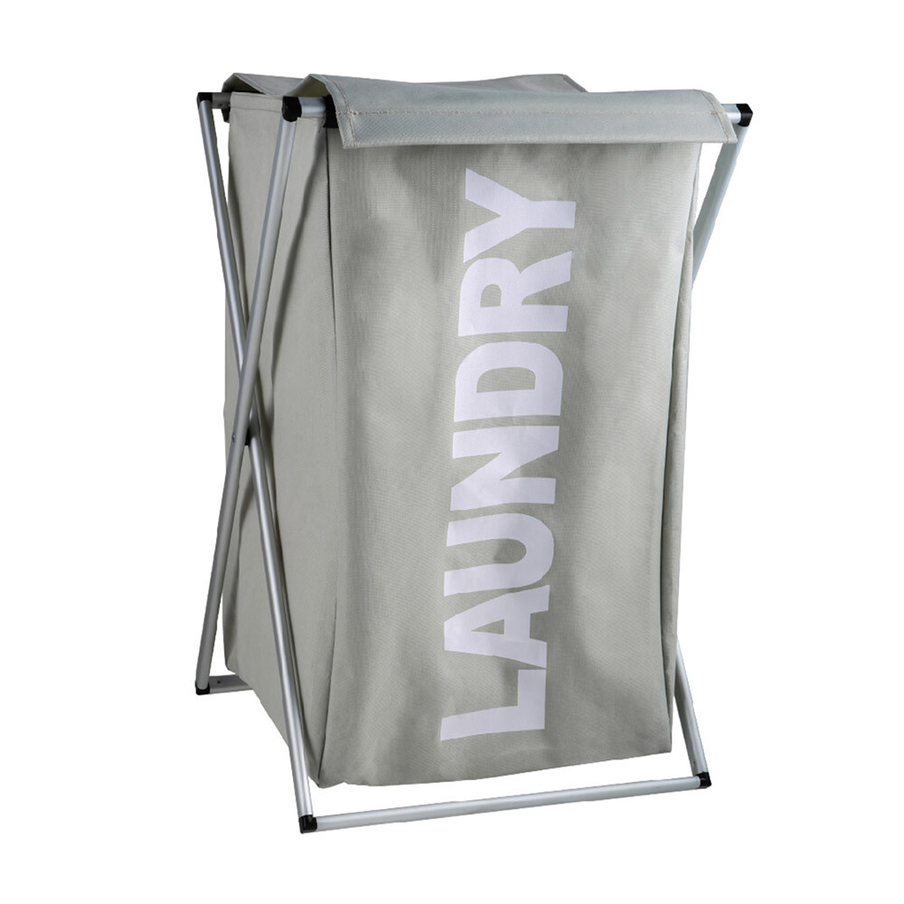 Изображение товара Корзина для белья Fixsen Laundry 80л складная серая