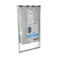 Корзина для белья Fixsen Laundry 380х570х370 мм 80 л складная серая (FX-1023) - фото 2