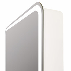 Зеркальный шкаф Continent Elliott 40х80х15 см с подсветкой правый белый - фото 6