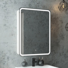 Зеркальный шкаф Continent Elliott 60х80х15 см с подсветкой белый - фото 4