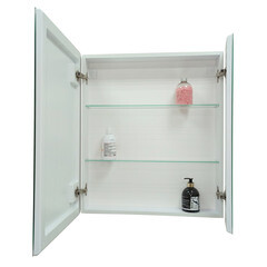 Зеркальный шкаф Continent Emotion 70х80х15 см с подсветкой белый - фото 2