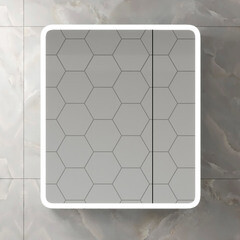 Зеркальный шкаф Continent Emotion 70х80х15 см с подсветкой белый - фото 5