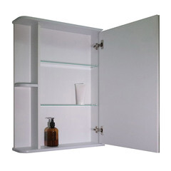 Зеркальный шкаф Continent Вога 50х80х15 см белый - фото 7