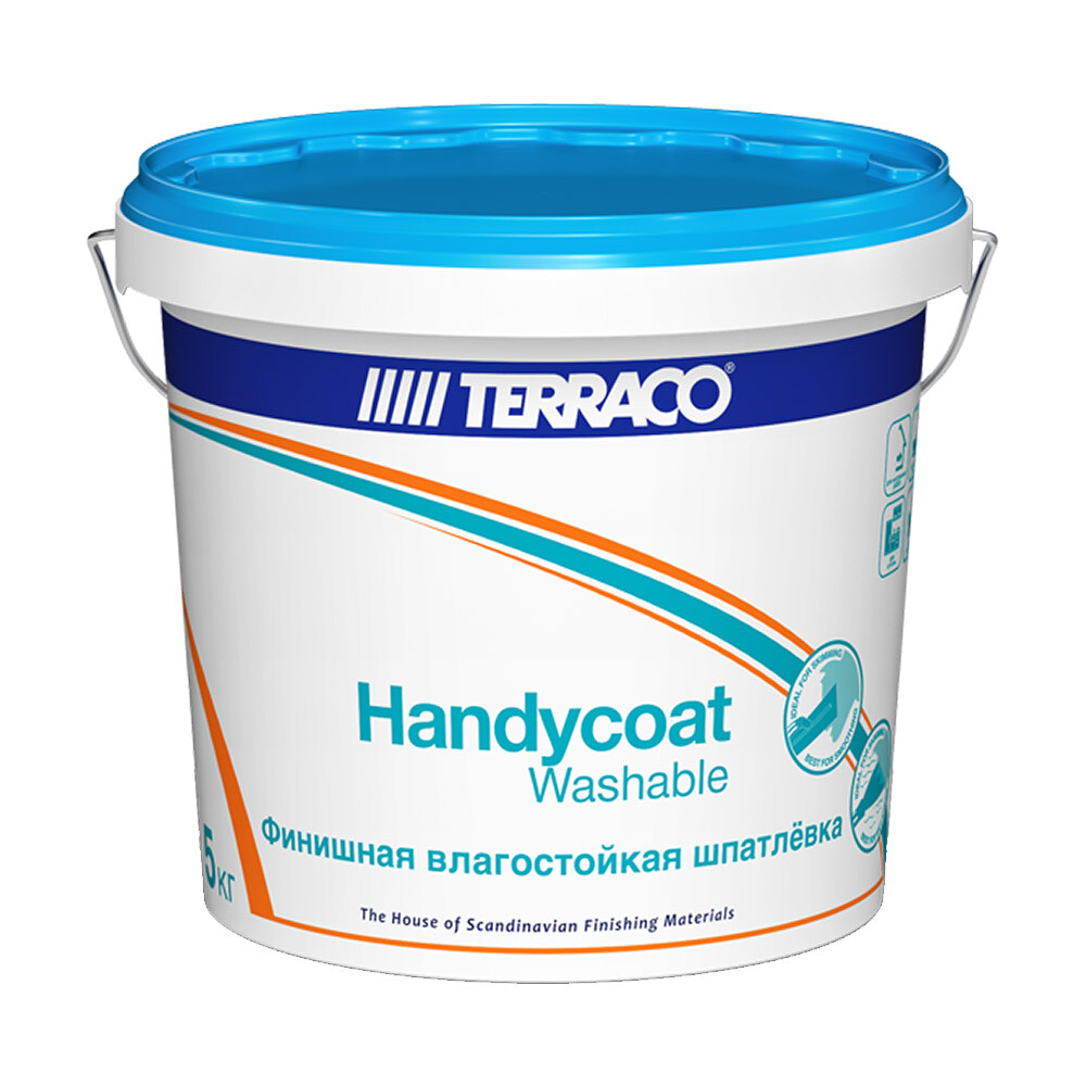 Изображение товара Финишная шпатлевка Terraco Handycoat Washable 5 кг для влажных помещений