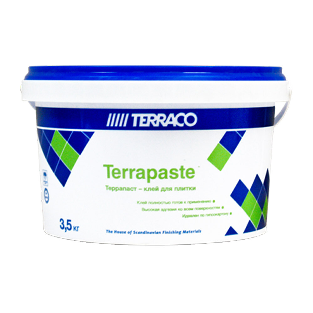 Изображение товара Клей для плитки Terraco Terrapaste 3,5 кг на акриловой основе для внутренних работ