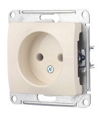 Розетка Systeme Electric Glossa встраиваемая бежевая (GSL000241) - фото 3