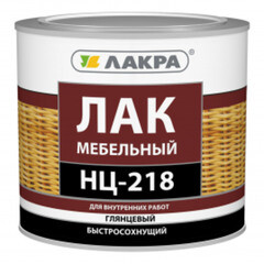 Лак мебельный НЦ-218 глянцевый Лакра 0,7кг