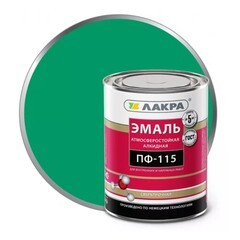 Эмаль ПФ-115 зелёный Лакра 1кг