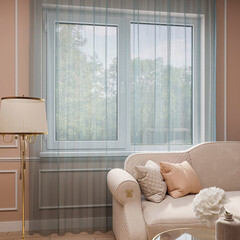 Изображение товара Тюль сетка изумрудный 500х280 см Legrand с утяжелителем (58109820)