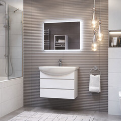 Тумба под раковину Vigo Wing 70 см подвесная белая (tp.WIN.BAL.70.2Y белый) - фото 2