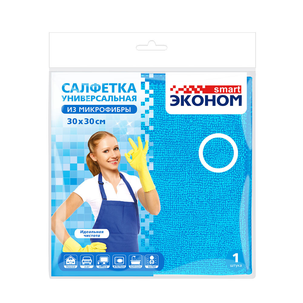 Изображение товара Салфетка микрофибра 30х30 см