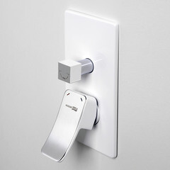 Смеситель для душа встраиваемый WasserKraft Aller однорычажный белый/хром (10641W) - фото 2