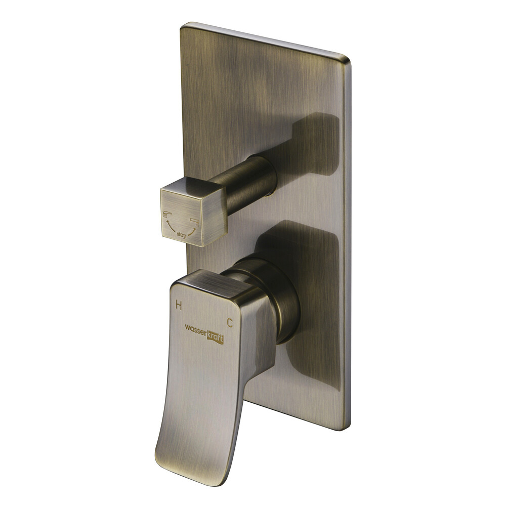 Изображение товара Смеситель WasserKraft Exter 1641 Бронза для ванны и душа